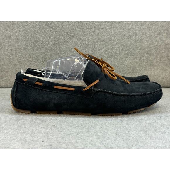 Rockport Rhyder Tie Slipper Moccasin Driver NAVY Suede Leather - Size 10M main image 8